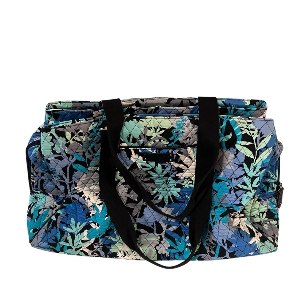 Vera Bradley Camofloral Quilted Women's Mini Weekender Tote Pockets Zipper Bag - Picture 1 of 16